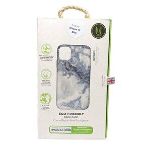 UU London Apple iPhone 12 Mini Phone Case Blue Marble Eco-Friendly New